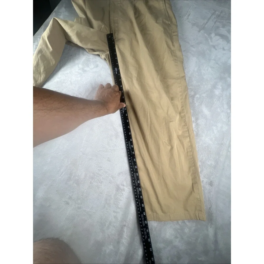 Vintage Polo Ralph Lauren Pants Mens 35/30 Khaki Andrew Tan Double Pleated Chino